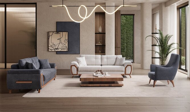Medusa Home Mobilya - Nivel Koltuk Takımı - Modern Koltuk Takımları