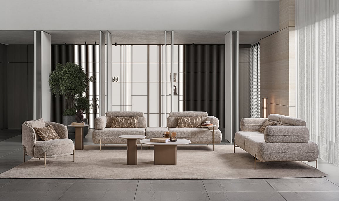 Medusa Home Mobilya - Nobile Koltuk Takımı 4+3+1