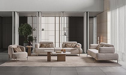Medusa Home - Nobile Koltuk Takımı 4+3+1