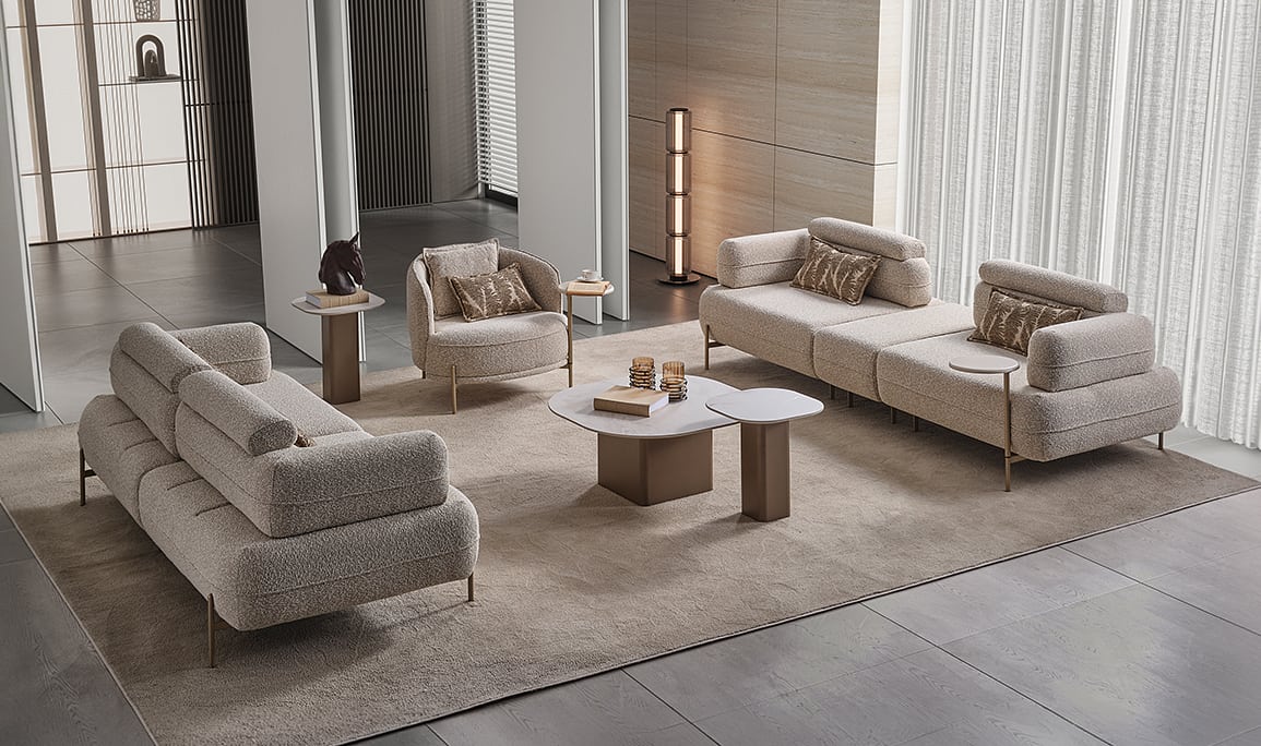 Medusa Home Mobilya - Nobile Koltuk Takımı 4+3+1