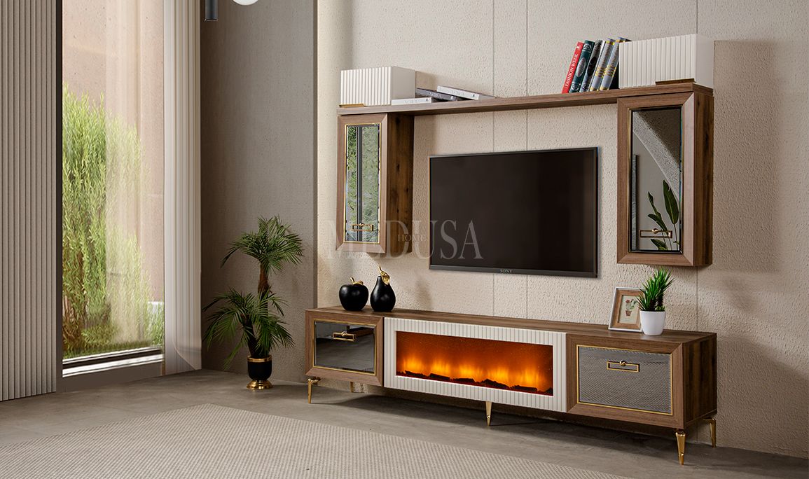 Medusa Home Mobilya - Noble Şömineli Tv Ünitesi