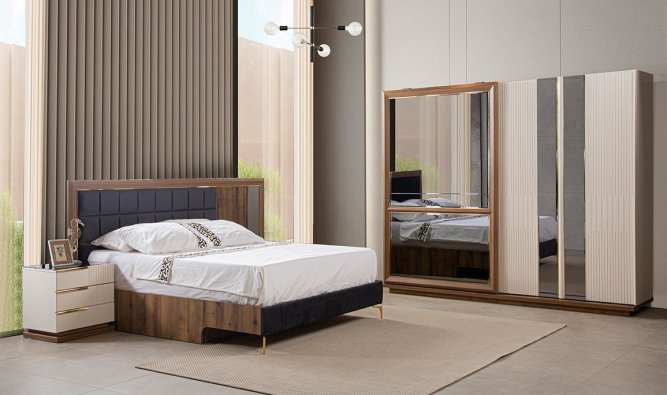 Medusa Home Mobilya - Noble Yatak Odası - Beyaz Yatak Odası