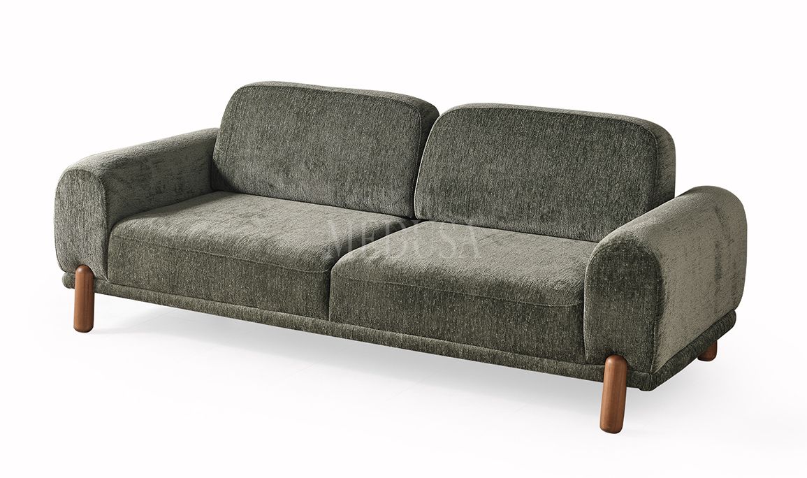 Medusa Home Mobilya - Nomad Yeşil Üçlü Koltuk