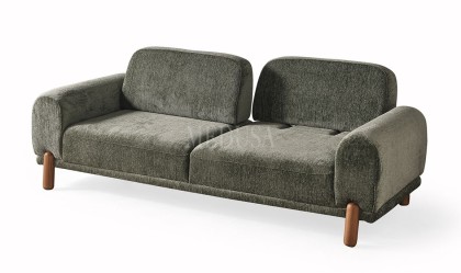 Medusa Home Mobilya - Nomad Yeşil Üçlü Koltuk