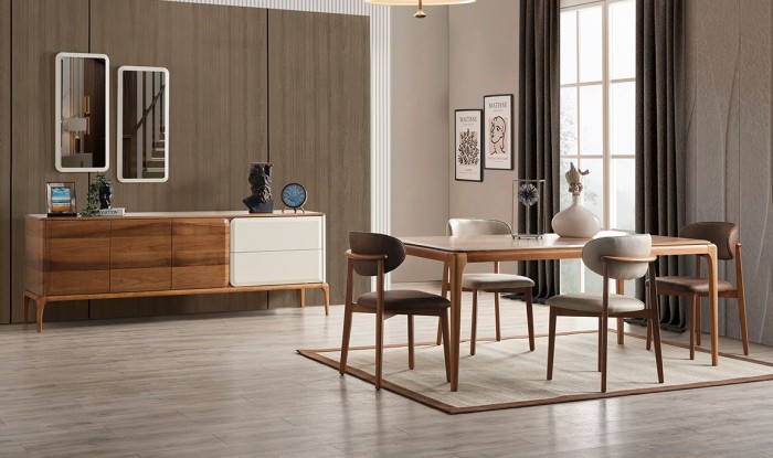 Medusa Home Mobilya - Nostalji Yemek Odası - Ceviz Yemek Odaları