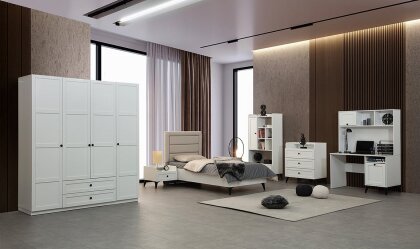 Medusa Home - Nova Beyaz Genç Odası Medusa Home - Nova Beyaz Genç Odası