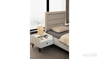 Medusa Home Mobilya - Nova Beyaz Karyola