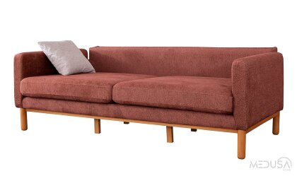 Medusa Home Mobilya - Nova Bohem Kiremit Üçlü Koltuk