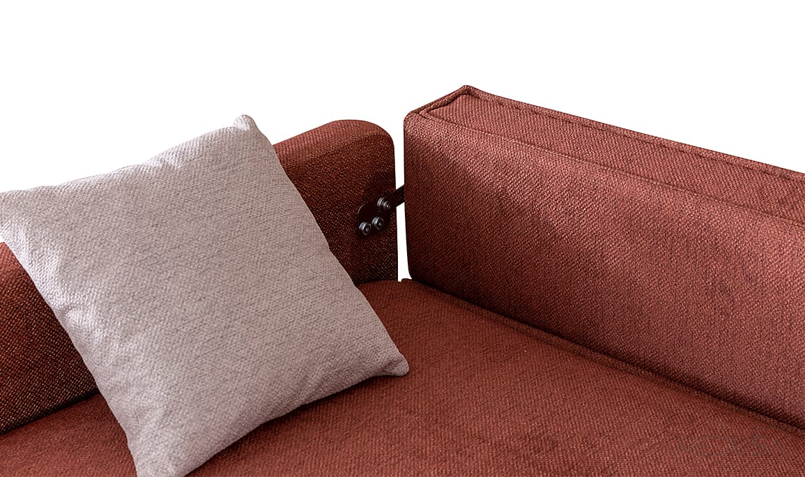 Medusa Home Mobilya - Nova Bohem Kiremit Üçlü Koltuk