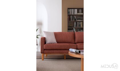 Medusa Home Mobilya - Nova Bohem Kiremit Üçlü Koltuk