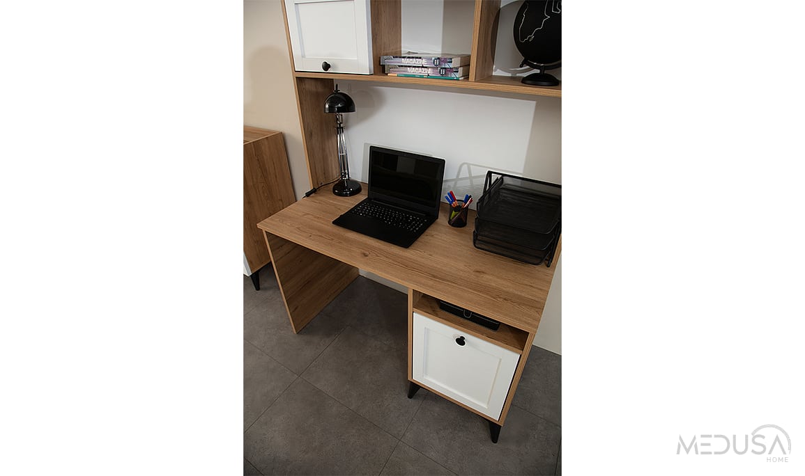 Medusa Home Mobilya - Nova Ceviz & Beyaz Genç Odası