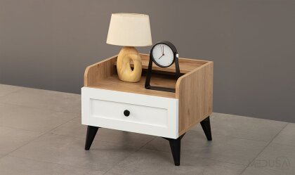 Medusa Home - Nova Ceviz & Beyaz Komodin Medusa Home - Nova Ceviz & Beyaz Komodin