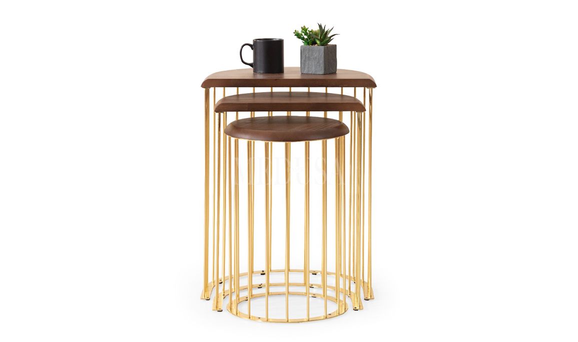 Medusa Home Mobilya - Nova Gold Zigon Sehpa