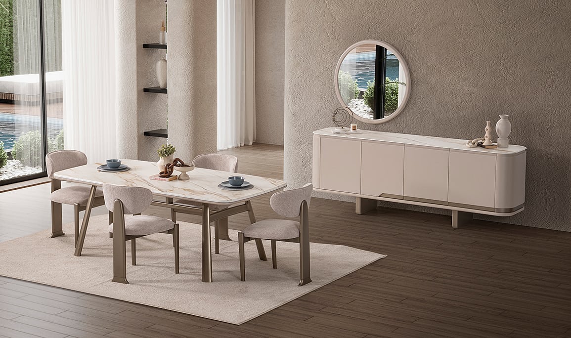 Medusa Home Mobilya - Nova Seramik Yemek Odası