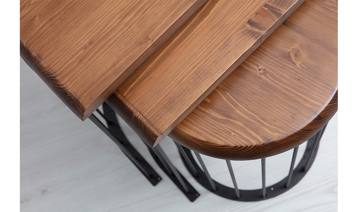 Medusa Home Mobilya - Nova Walnut Zigon Sehpa