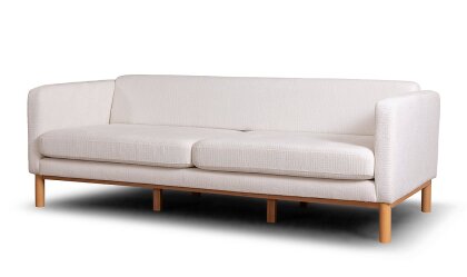 Medusa Home Mobilya - Novello Beyaz Üçlü Koltuk