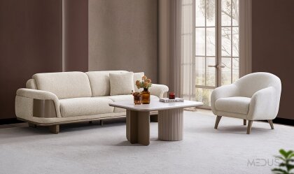 Medusa Home Mobilya - Novera New Vizon Üçlü Koltuk