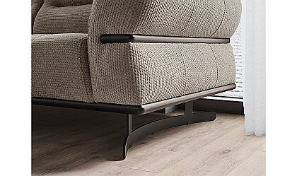 Medusa Home Mobilya - Octavia Metal Ayaklı Üçlü Koltuk