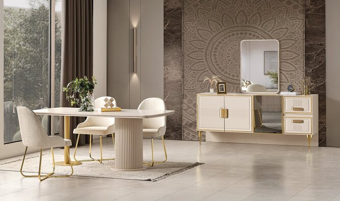 Medusa Home Mobilya - Odda Lüx Yemek Odası - Luxury Yemek Odaları
