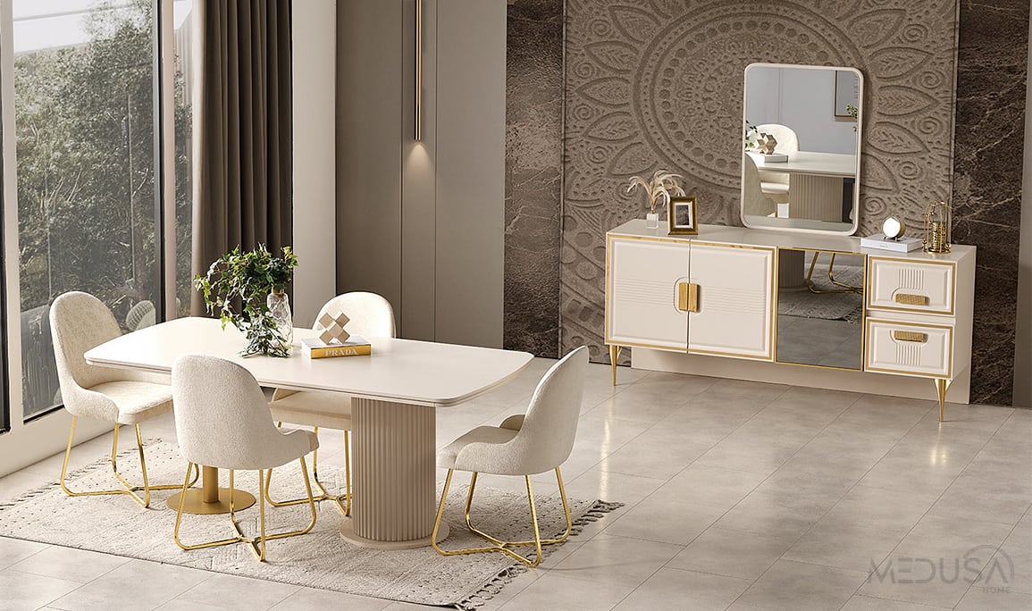 Medusa Home Mobilya - Odda Lüx Yemek Odası