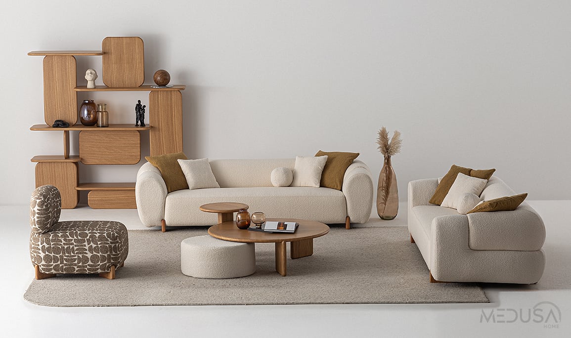 Medusa Home Mobilya - Oddo Plus Üçlü Koltuk