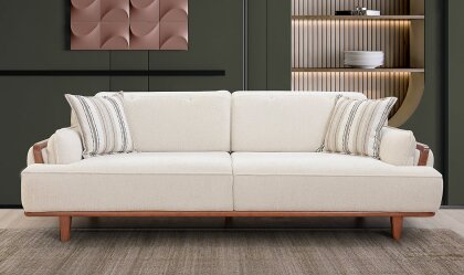 Medusa Home - Okyanus Bej Üçlü Koltuk Medusa Home - Okyanus Bej Üçlü Koltuk