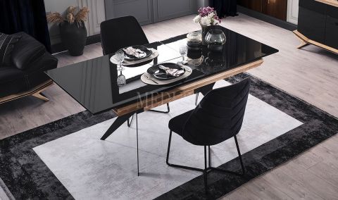 Medusa Home Mobilya - Okyanus Black Yemek Masası - Açılır Yemek Masaları Medusa Home Mobilya - Okyanus Black Yemek Masası - Açılır Yemek Masaları