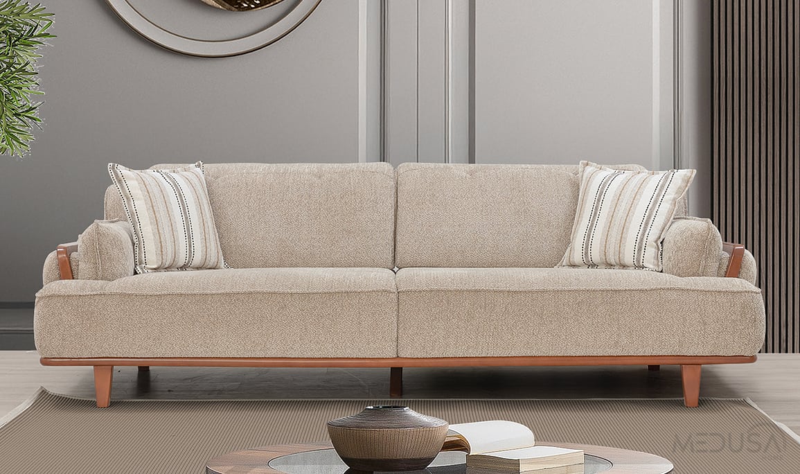 Medusa Home Mobilya - Okyanus Vizon Üçlü Koltuk