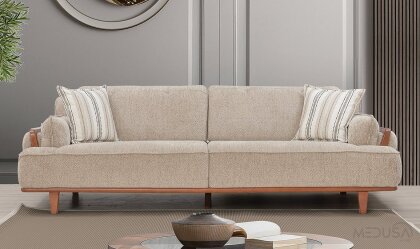 Medusa Home Mobilya - Okyanus Vizon Üçlü Koltuk