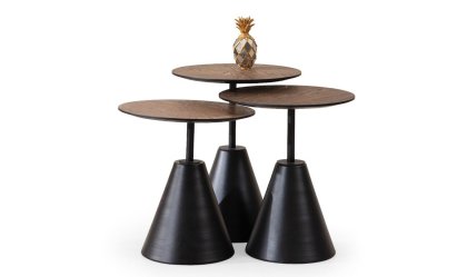 Medusa Home - Oldies Black Zigon Sehpa Medusa Home - Oldies Black Zigon Sehpa