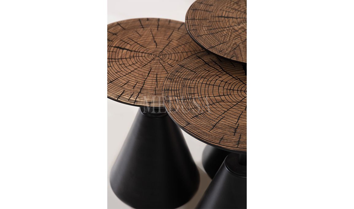 Medusa Home Mobilya - Oldies Black Zigon Sehpa