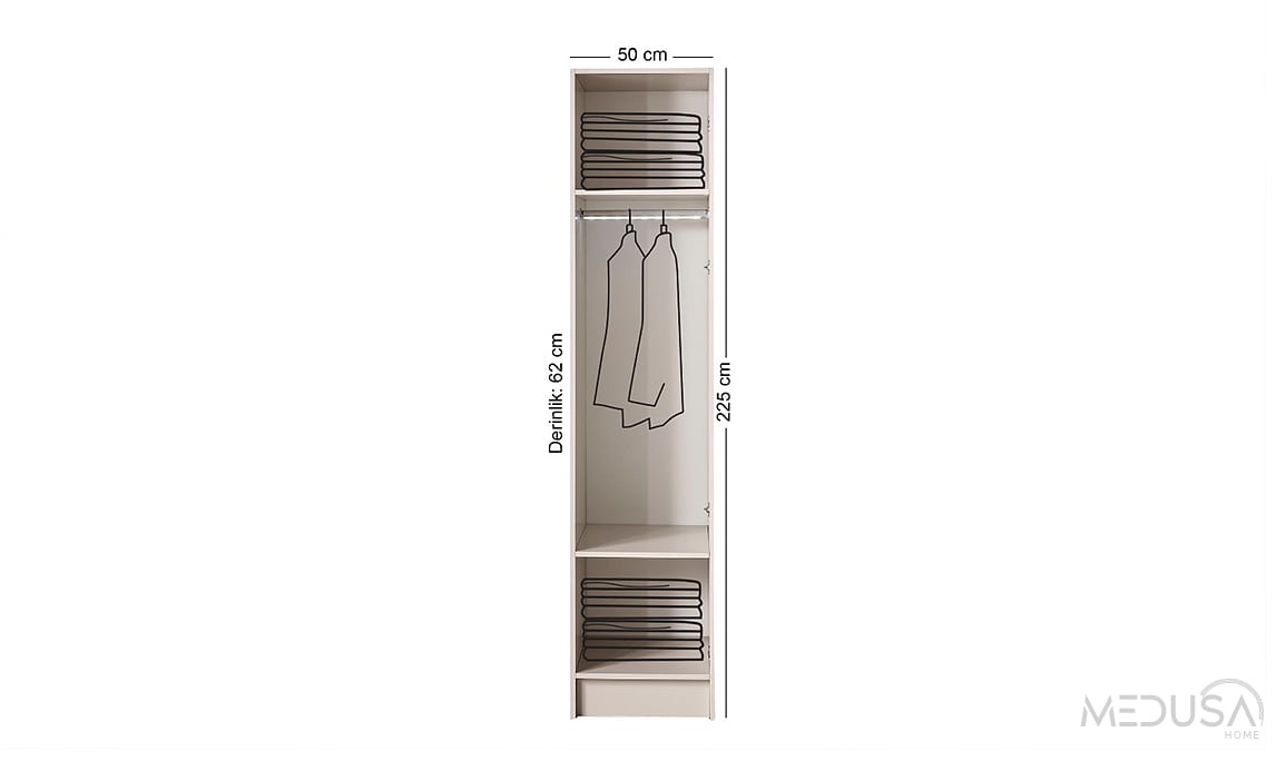 Medusa Home Mobilya - Oltu Akordiyon Gardırop