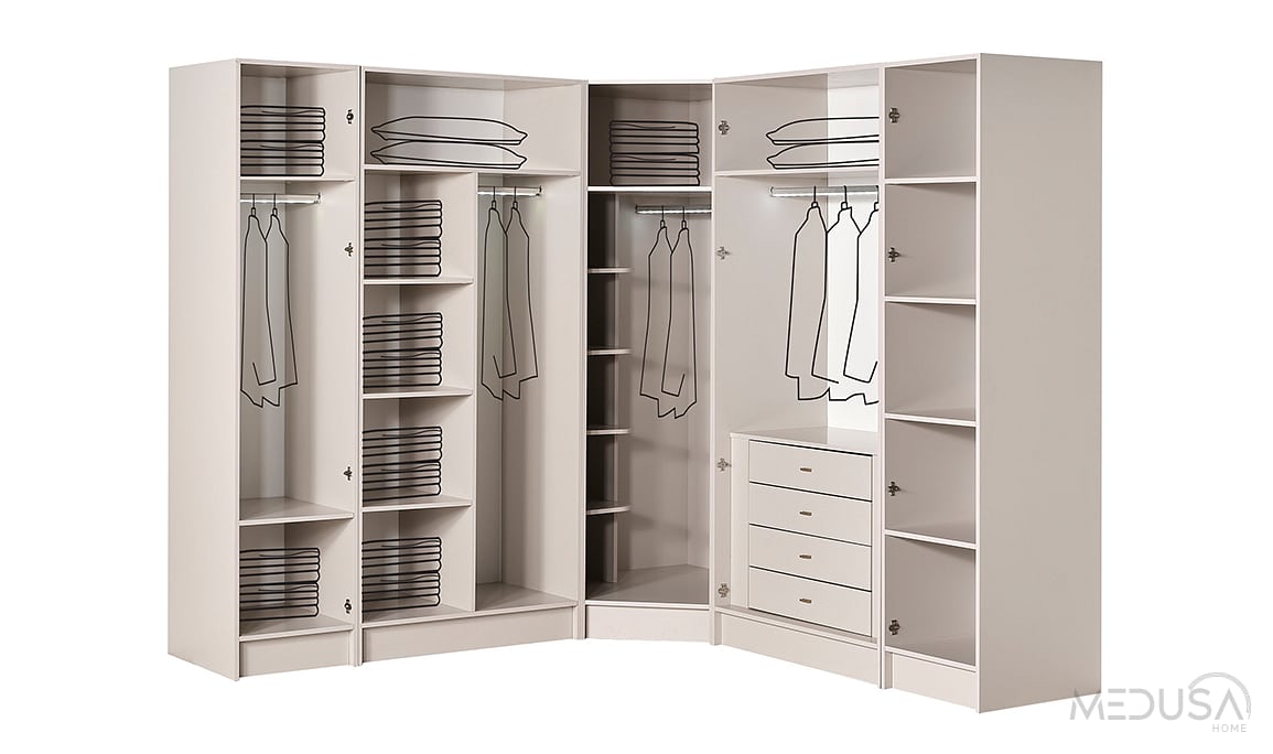 Medusa Home Mobilya - Oltu Köşe Gardırop