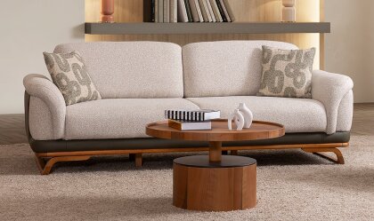 Medusa Home Mobilya - Onix Stripe Üçlü Koltuk