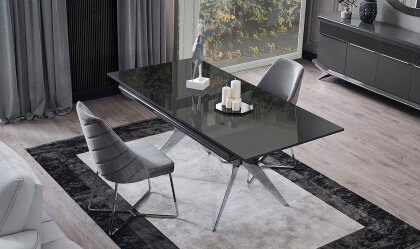 Medusa Home Mobilya - Oriente Antrasit Yemek Odası