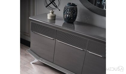 Medusa Home Mobilya - Oriente Antrasit Yemek Odası