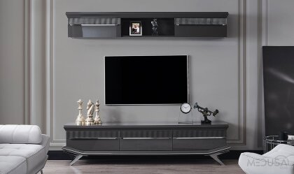 Medusa Home Mobilya - Oriente Antrasit Yemek Odası