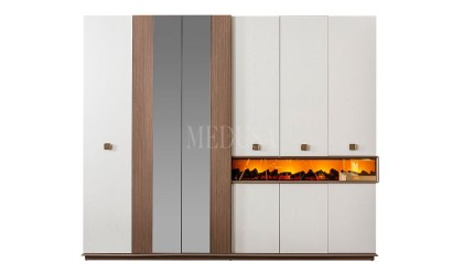 Medusa Home - Orjin Şömineli Gardırop Medusa Home - Orjin Şömineli Gardırop