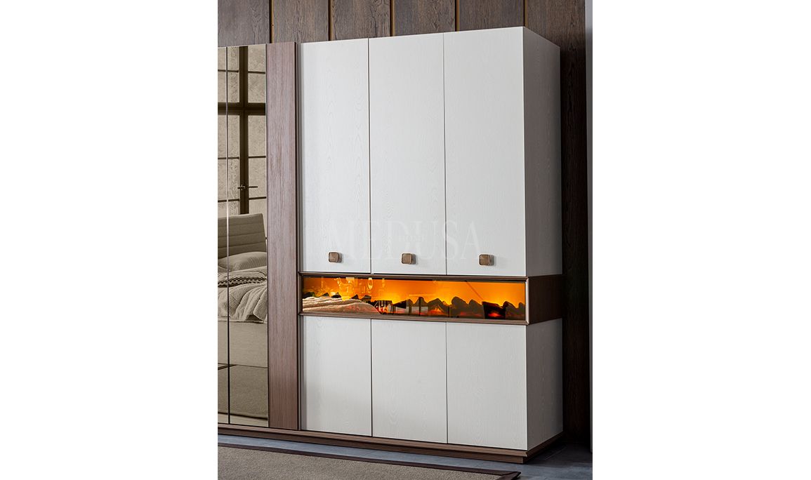 Medusa Home Mobilya - Orjin Şömineli Gardırop