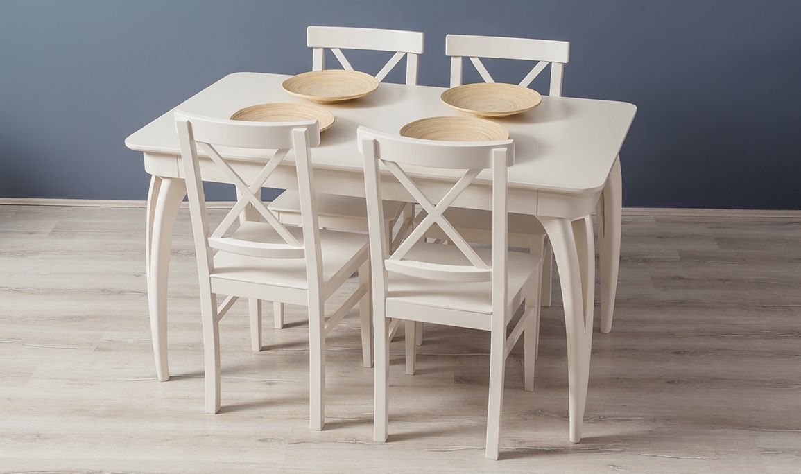 Medusa Home Mobilya - Orkide Beyaz Mutfak Masası