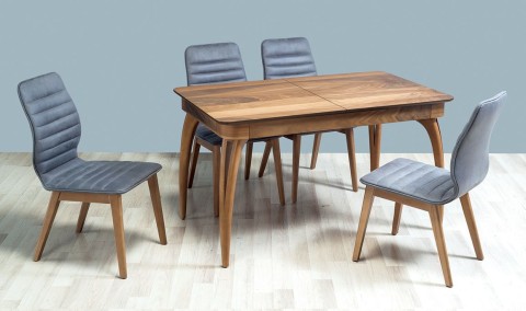 Medusa Home Mobilya - Orkide Ceviz Mutfak Masası