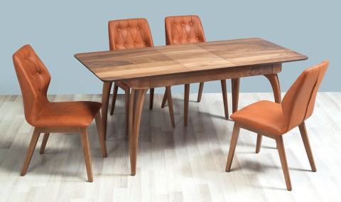 Medusa Home Mobilya - Orkide Ceviz Mutfak Masası