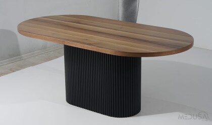 Medusa Home Mobilya - Orlando Siyah Yemek Masası