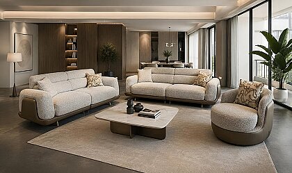 Medusa Home Mobilya - Orleon Üçlü Koltuk