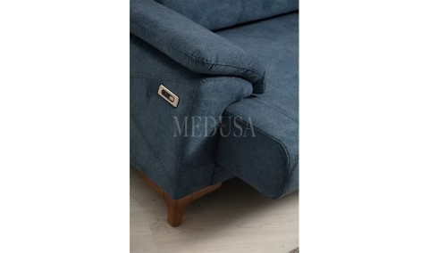 Medusa Home Mobilya - Oscar Üçlü Koltuk Lacivert