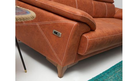 Medusa Home Mobilya - Oscar Üçlü Koltuk Motorlu