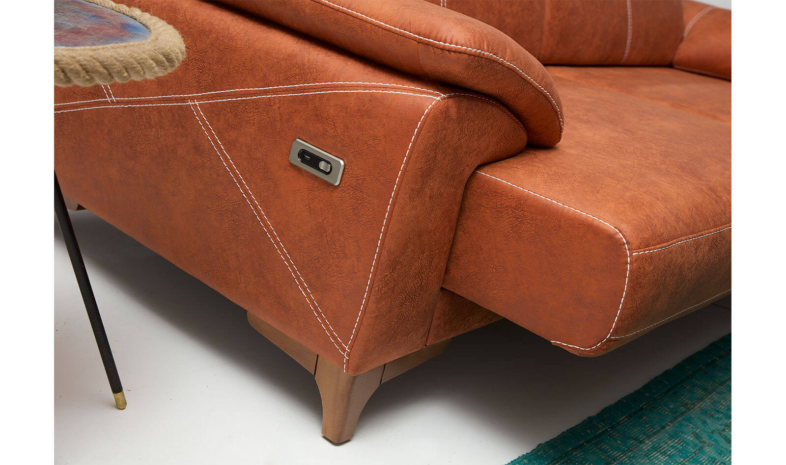 Medusa Home Mobilya - Oscar Üçlü Koltuk Motorlu