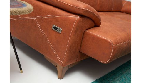 Medusa Home Mobilya - Oscar Üçlü Koltuk Motorlu