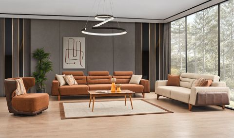 Medusa Home Mobilya - Oslo Koltuk Takımı 4+3+1