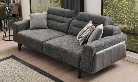 Medusa Home Mobilya - Oslo Üçlü Koltuk Antrasit